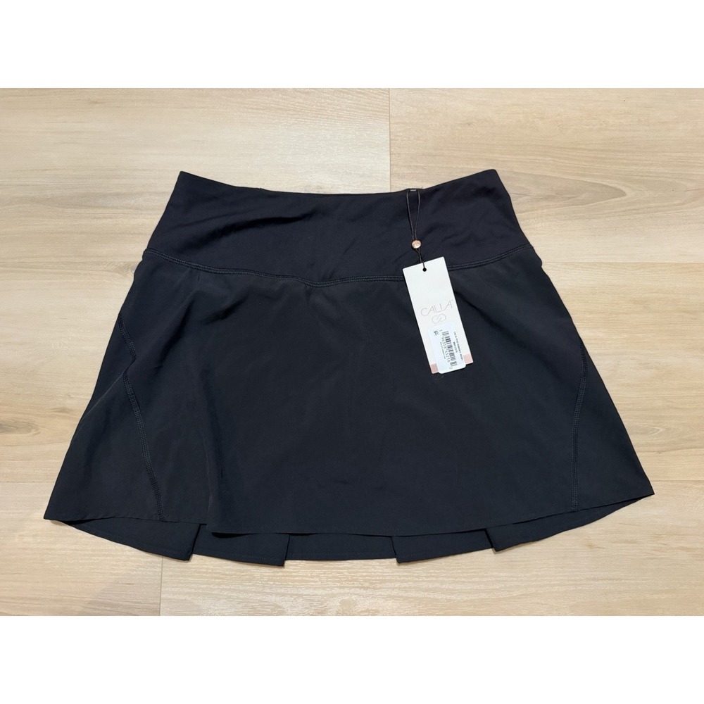 NWT CALIA Womens Black Mid Rise Performance Short Skort Size Small Shorts